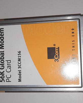 Pc Card 56K Global Modem 3CCM156  Scheda PC 3COM M