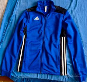 Felpa Adidas Regi18 blu/nero taglia XS