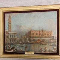 Quadro vintage Venezia del Canaletto riproduzione 