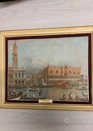 Quadro vintage Venezia del Canaletto riproduzione 