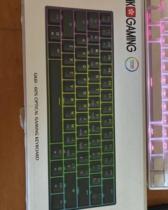 Tastiera Meccanica HK Gaming GK61 60% RGB Nero