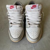 nike dunk grigie, bianche e nere lucide 38