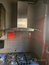 kappa cucina aspirante con luci e piano cottura a 
