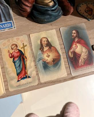Lotto di antichi santini, inizio ottocento