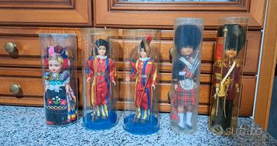 Lotto bambole souvenir vintage