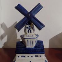 Raro Mulino a Vento in Ceramica Blue Delft Deco
