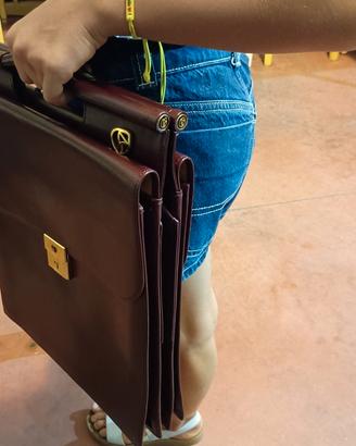 borsa per uomo in vera pelle anni70