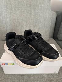 Geox Sneaker bambina EU 35 nere/bianco traspiranti