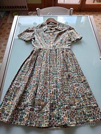 abito vintage anni '60 mezza manica donna
