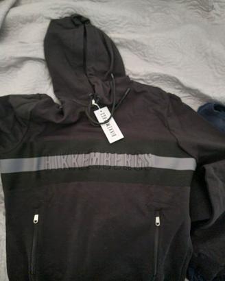 Felpa bikkembergs con cappuccio
