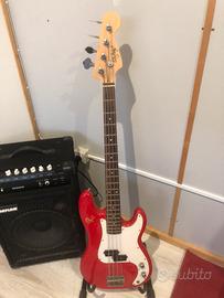 Basso elettrico 4 Corde Jazz Bass Rosso Rolling’s