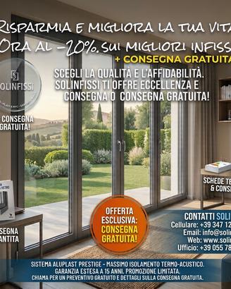 INFISSI ALUPLAST CONSEGNA GRATUITA