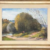 Rutilio Muti pittore quadro olio su tavola La