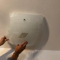 Lampadario soffitto/muro vetro con murrine
