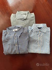 Set 3 camicie righe uomo 100% cotone - XL / 16½