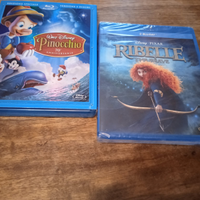 Blu-ray W. Disney Pinocchio e Disney Pixar Ribelle