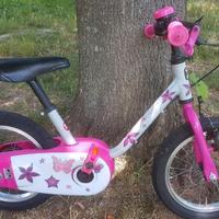 Bici bambina Btwin 2-5 anni ruote 14 pollici grigi
