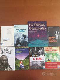 Libri lettura, narrativa, scuola media e superiore