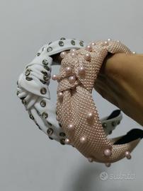 Set 2 cerchietti eleganti donna per capelli 