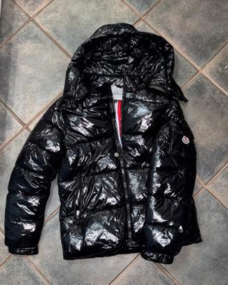 Moncler nero lungo taglia m