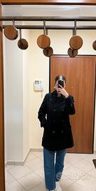 Cappotto doppiopetto nero