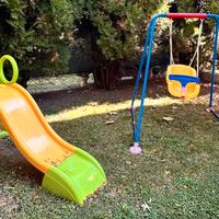 Scivolo/altalena da giardino