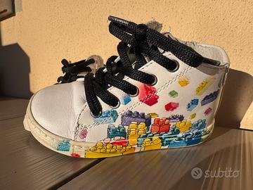 Sneakers pelle bianche