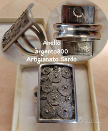 Anello💍Corbula argento 800 Artigianato Sardo