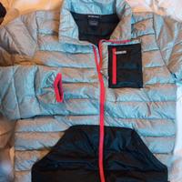 piumino Burton grigio argento e nero