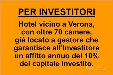 Hotel per investitore, già locato con rendita 10%