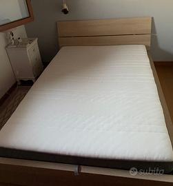 Letto contenitore con materasso