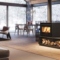 BENCH 54 con panca A camino legna EDILKAMIN