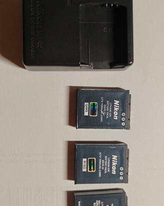 Batterie Nikon EN-EL 12 + caricabatterie