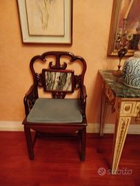 Coppia poltrone antiche dinastia cinese 