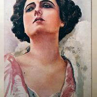 Cartolina d'epoca illustratore Spotti