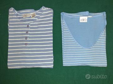 2 Maglie T-Shirt Donna Signora Tg. L Liz Claiborne