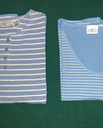 2 Maglie T-Shirt Donna Signora Tg. L Liz Claiborne