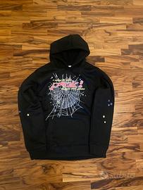 Felpa Sp5der/Pink nera