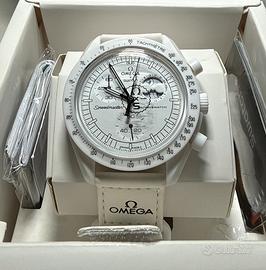 Swach x Omega, Mission to Moonphase Snooby bianco