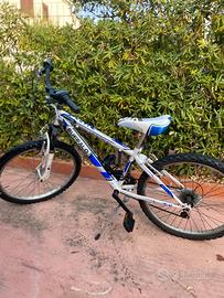 Bici MTB blu e bianca