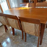 Tavolo salone con 6 sedie Bruno Piombini