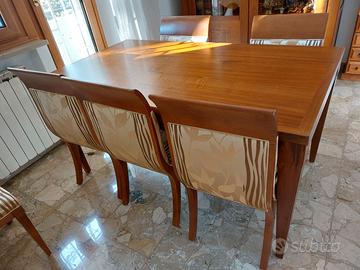 Tavolo salone con 6 sedie Bruno Piombini