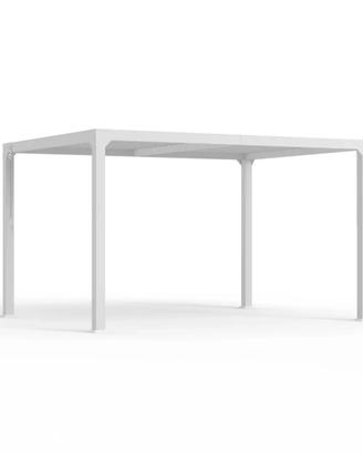 Pergola bioclimatica 3x4m da giardino in alluminio