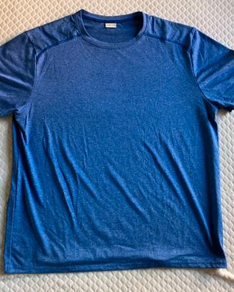 T-shirt tecnica Decathlon azzurra-blu taglia XL