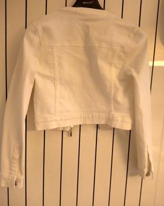 Giubbino Jeans bianco