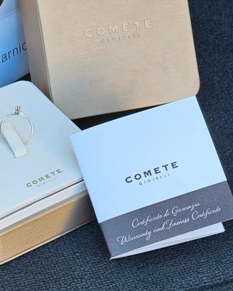 Comete Gioielli Anello Oro Diamante 0,10ct NUOVO 
