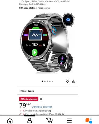 Smartwatch Uomo (Nuovo)