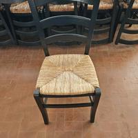 90 sedie legno massello con seduta in paglia risto