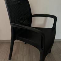 Sedie e tavolo da esterno