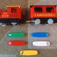 Grande lotto LEGO DUPLO treni + tantissimi binari